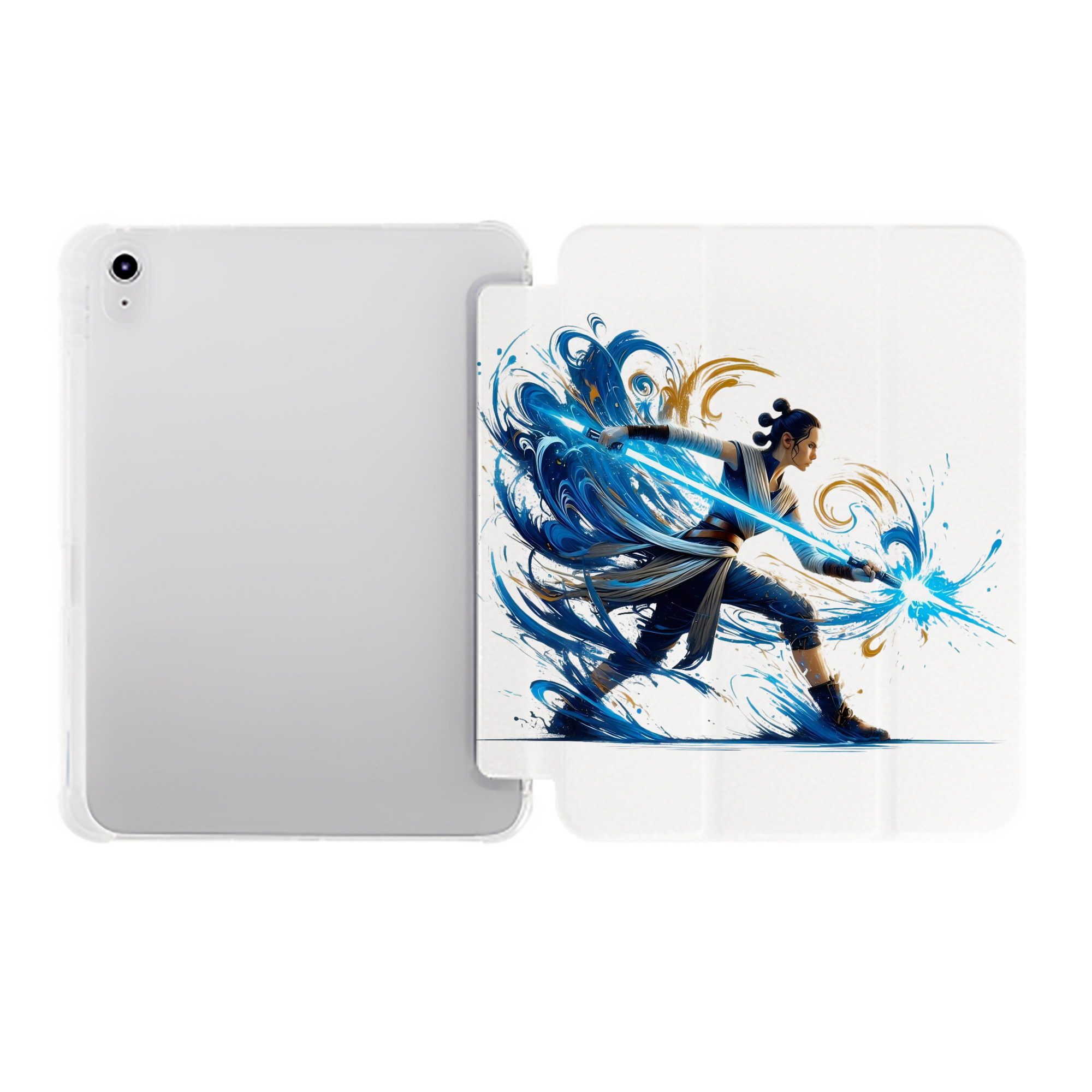 （画像用） スター・ウォーズ Star Wars IPad ケース ペン収納付き 三つ折りスタンド PUレザー×シリコン 対応機種9.5/10.5/10.9インチ